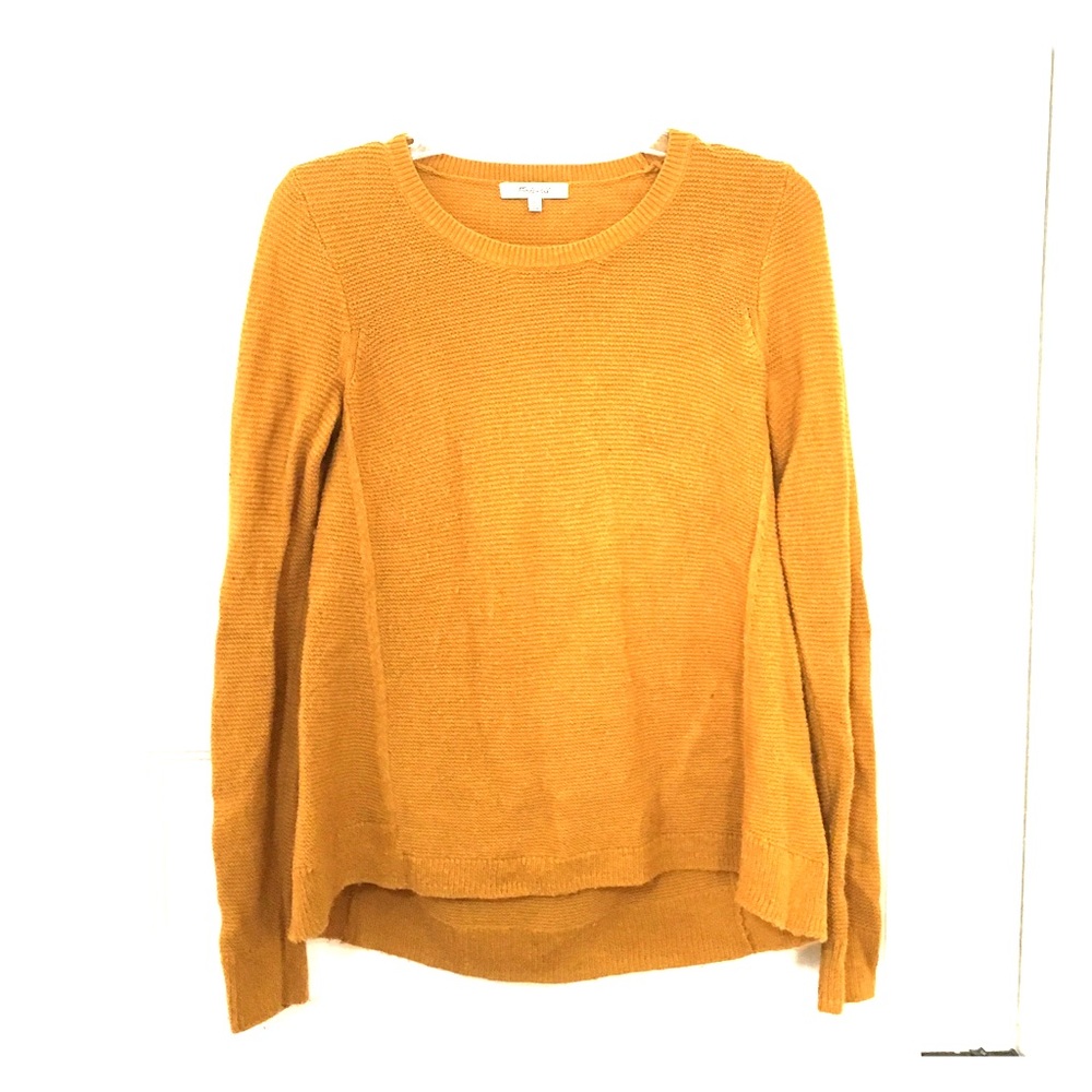 Dark golden yellow sweater from Madewell